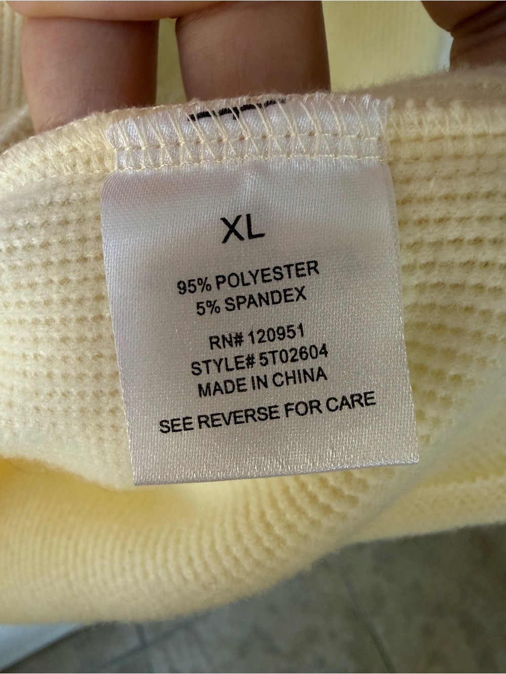 Pink Rose Soft Pale Yellow Ribbed Button-Front Cardigan - Picture 4 of 4